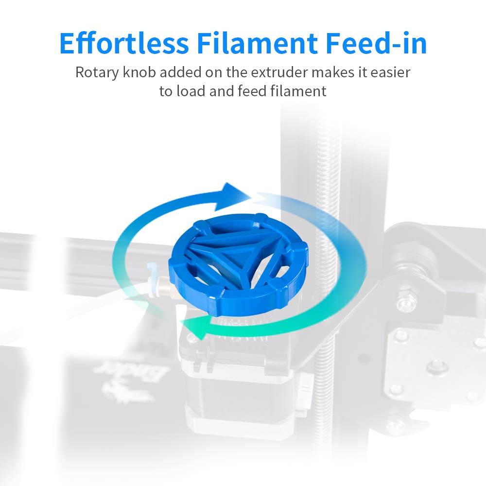 Official Creality Ender 3 V2 Upgraded 3D Printer with Silent Motherboard Meanwell Power Supply Carborundum Glass Platform Resume Printing Function， DIY FDM 3D Printers Build Size 8.66x8.66x9.84 inch