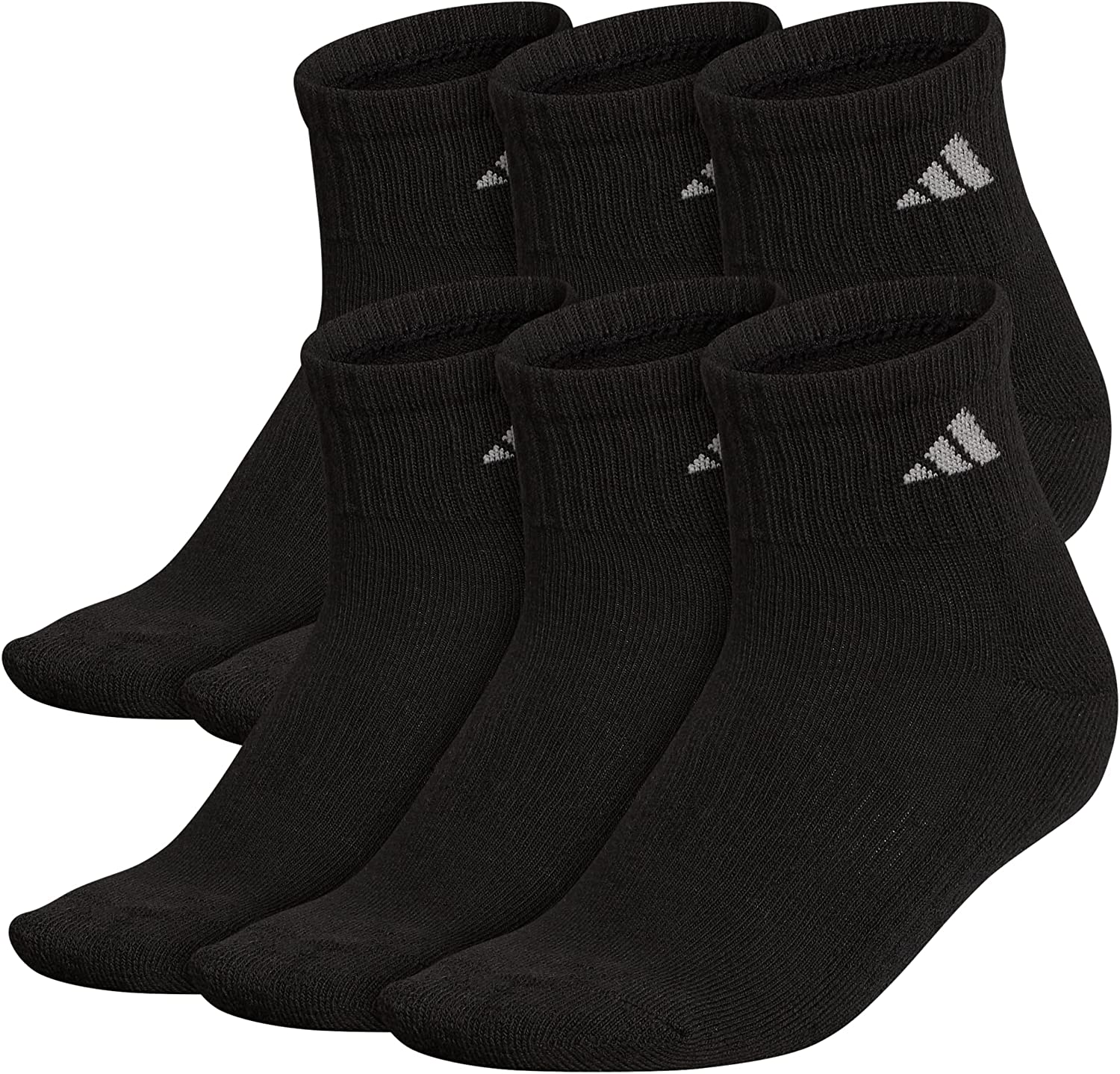 adidas Women's Athletic Cushioned 6-Pack Quarter