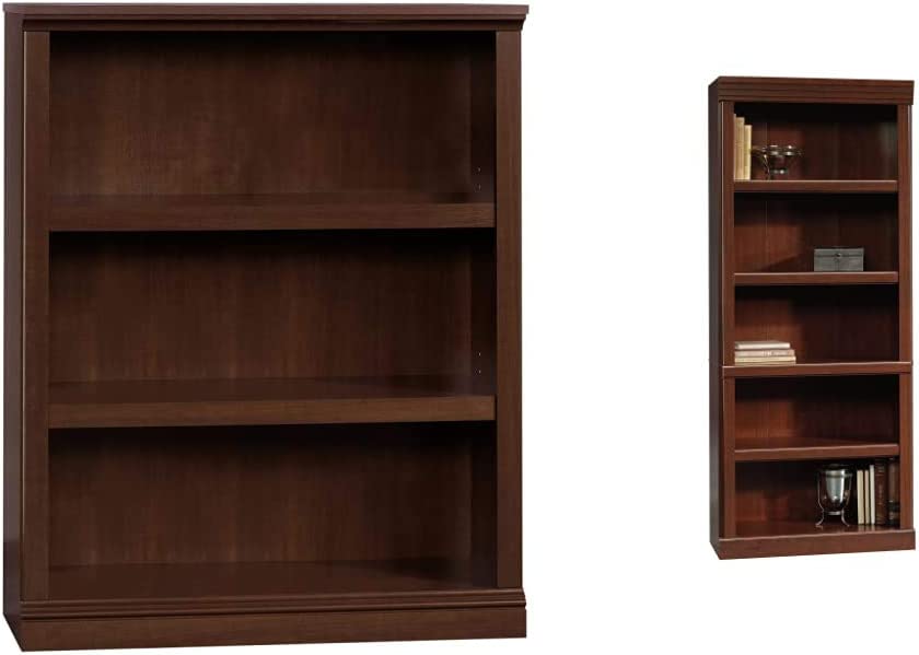 Sauder Select Collection 3 Shelf Bookcase， Select Cherry finish