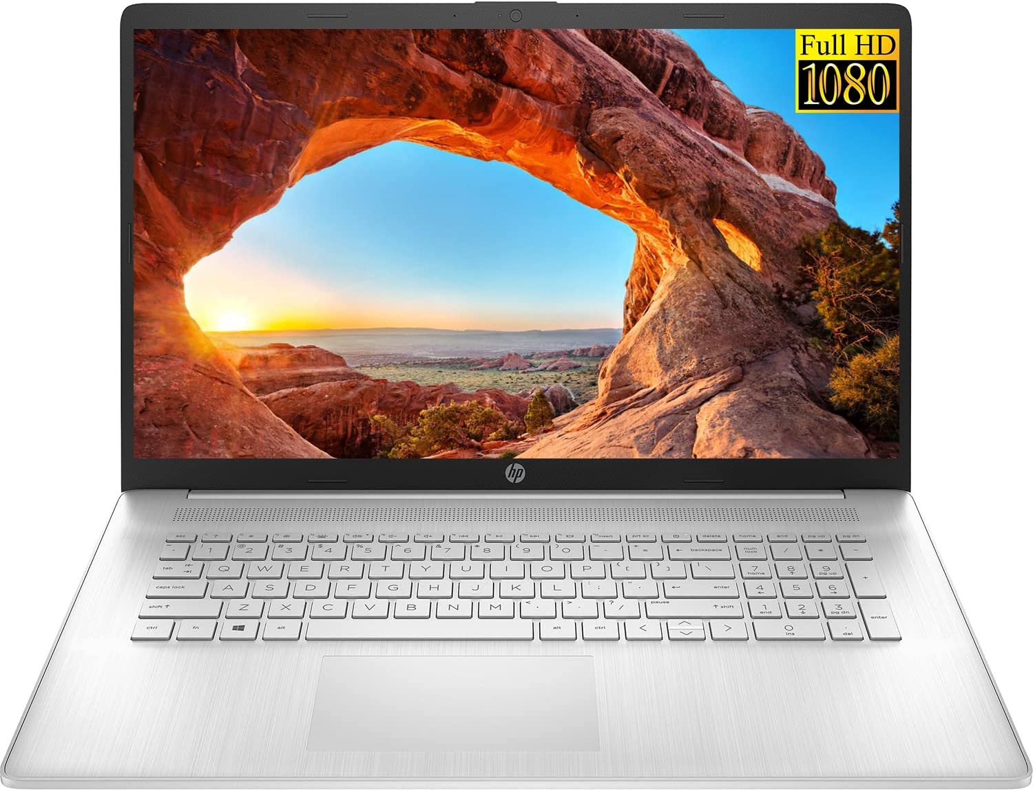 HP 2022 Newest 17 Laptop, 17.3" FHD IPS Display, Intel Core i5-1135G7 Quad-Core Processor, Intel Iris Xe Graphics, 16GB RAM, 1TB PCIe SSD, HDMI, Windows 11 + Microfiber Cloth