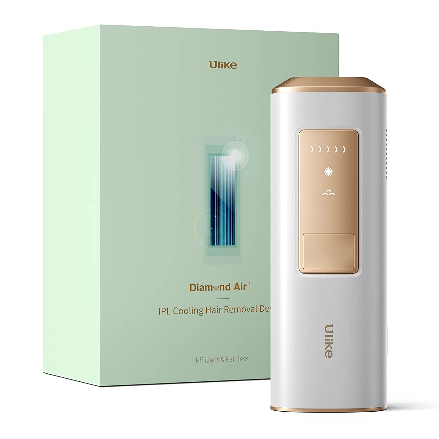 Ulike Laser Hair Removal for Women and Men, Sapphire Air Ice-Cooling Painless IPL Hair Removal for Salon-Level Result at Home, Safe and Long-Lasting Hair Reduction for Body, Face & Bikini