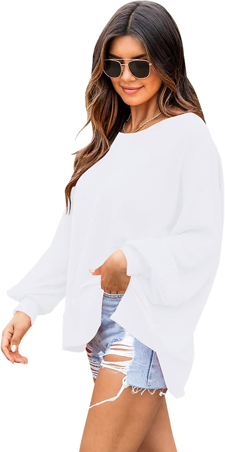 VNIRA Oversized Sweatshirt for Women Crew Neck Long Sleeve Casual Vintage Sweatshirts Pullover Tops