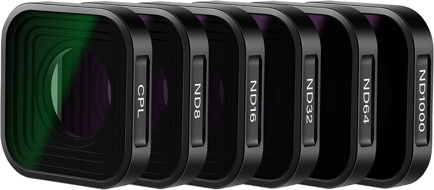 NEEWER ND Filter Set Compatible with GoPro Hero 11 Hero 10 Black Hero 9, 6 Pack (CPL/ND8/ND16/ND32/ND64/ND1000) Hero 9 Hero 10 Hero 11 Action Camera Accessory Neutral Density Polarizer Lens Filter Kit