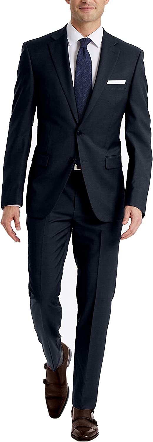 Calvin Klein Men's Slim Fit Suit Separates, Navy, 36W x 34L(Pants)