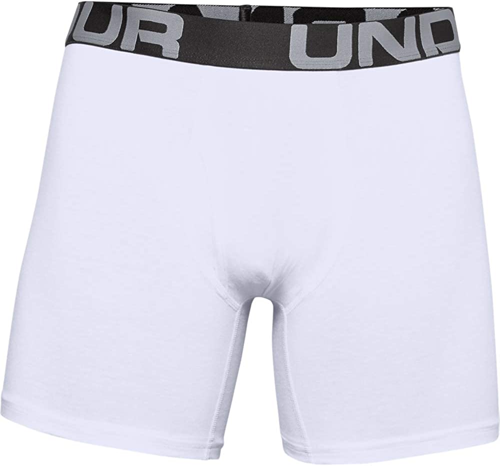 Under Armour Men's Charged Cotton 6-inch Boxerjock 3-Pack