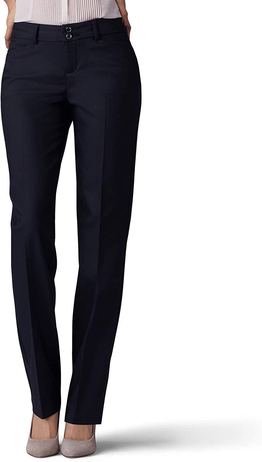 Lee Women&#39;s Secretly Shapes Regular Fit Straight Leg Pant