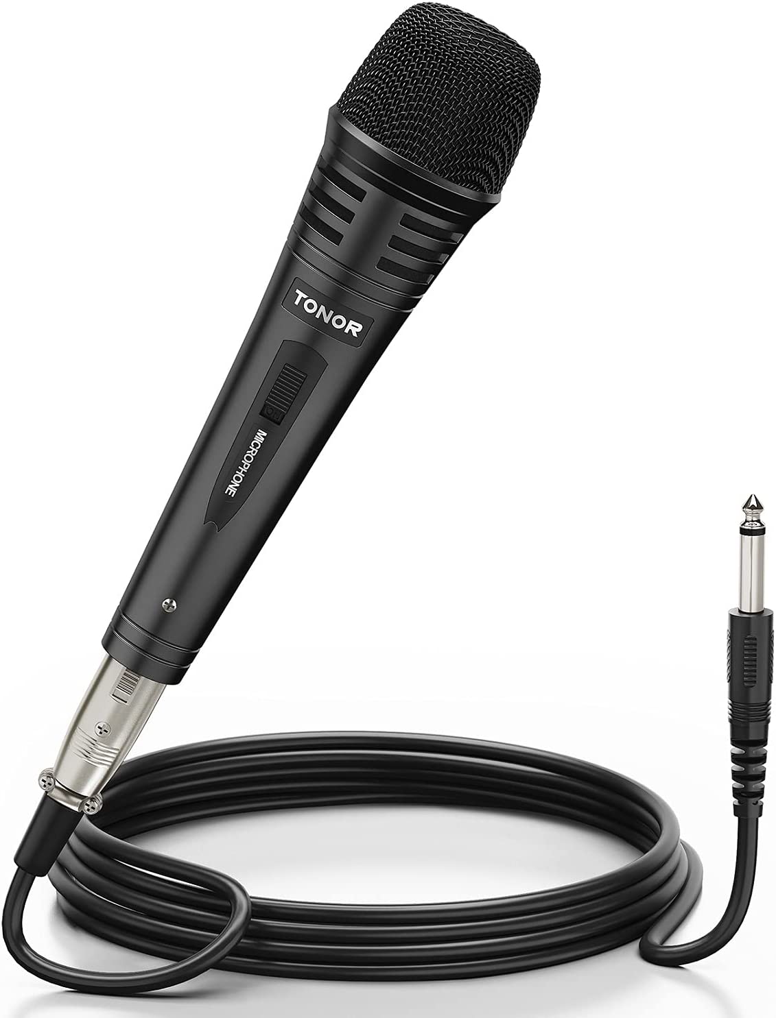 TONOR Dynamic Karaoke Microphone for Singing with 5M XLR Cable, Metal Handheld Mic Compatible with Karaoke Machine/Speaker/Amp/Mixer for Karaoke Singing, Speech, Wedding and Outdoor Activity