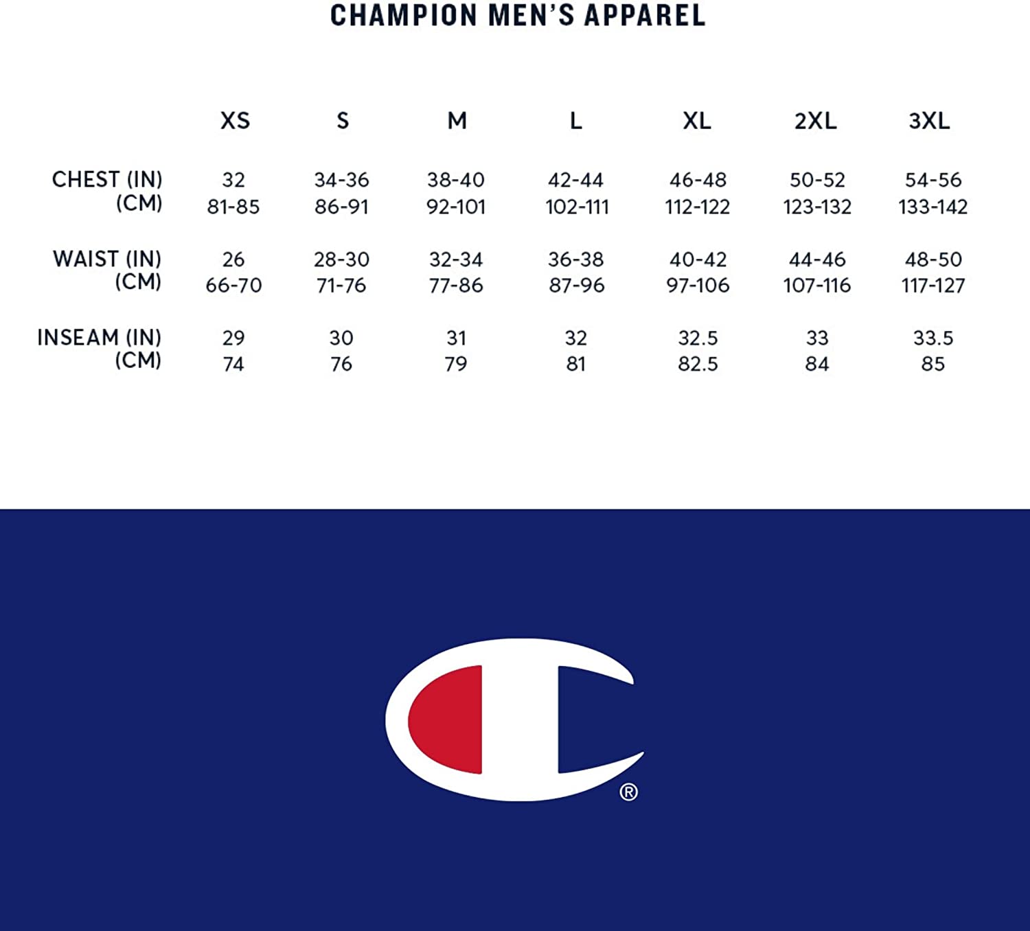 Champion Men's Powerblend Fleece Crew Sweatshirt for Men, Crewneck, Script (Reg. or Big & Tall)