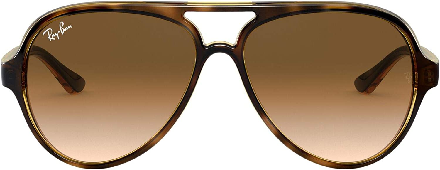 Ray-Ban ContemporaRY Pilot Sunglasses, Light Havana/Clear Gradient Brown, 59 mm