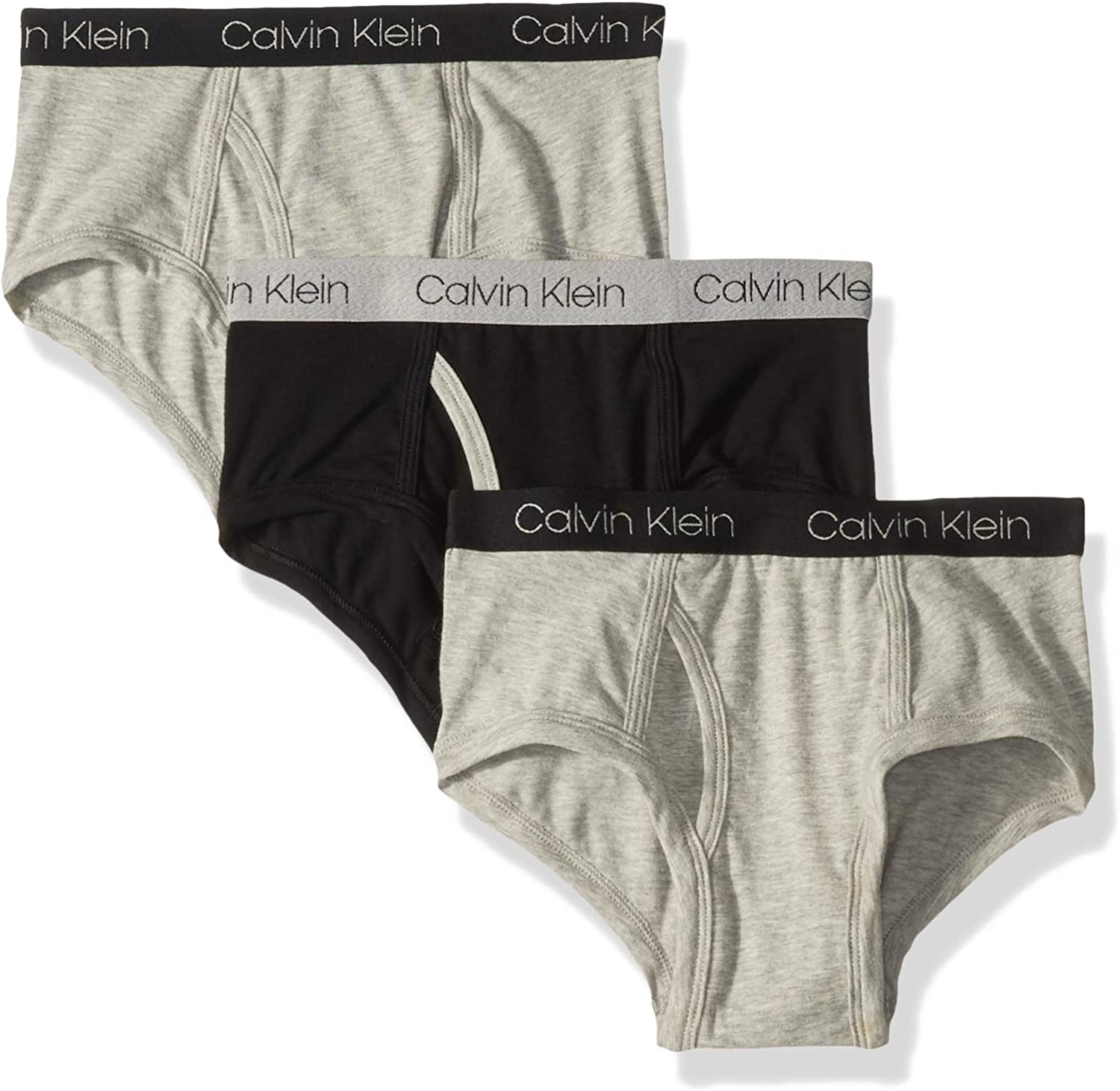 Calvin Klein Boys' Kids Modern Cotton Assorted Briefs Underwear, Multipack