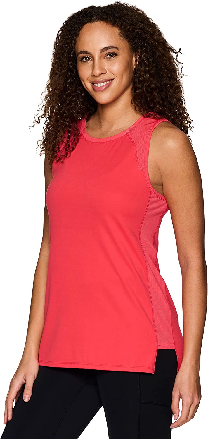 RBX Active Women's Athletic Yoga Everyday Ultra Soft Relaxed High/Low Tank Top