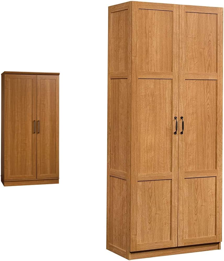 Sauder HomePlus Collection Storage Cabinet， Sienna Oak finish