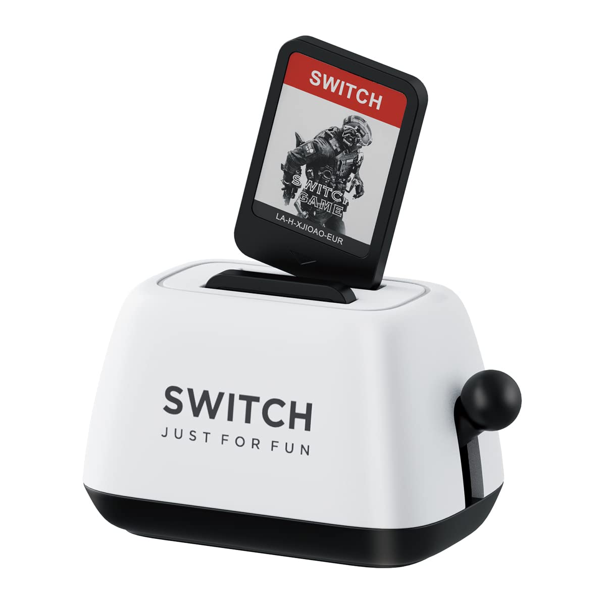 Hagibis Switch Game Case Holder Compatible with Nintendo Switch Games Cards， Portable Cute Toaster Strorage Holder Storage 2 Switch Game Cartridge (Blue)